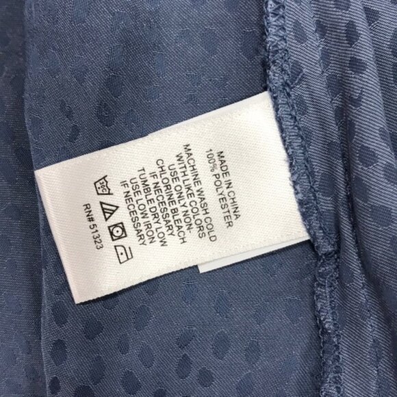 1.STATE Ruffled Dot Jacquard Top In Antique Blue - Picture 6 of 6